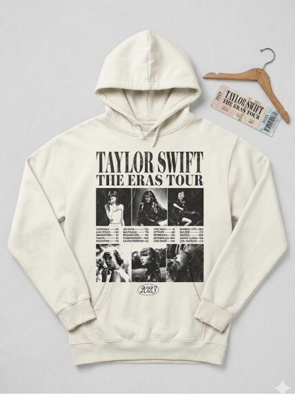 FS: Rare Taylor Swift The Eras Tour 2023 US Hoodie – Size Medium, Very Comfy